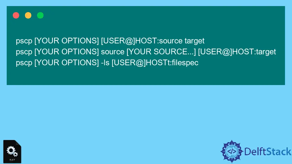 Transferir archivos a Raspberry Pi usando secuencias de Batch comandos