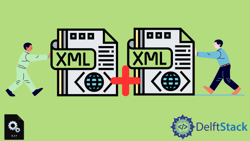 Batch Combine XML Files | Delft Stack