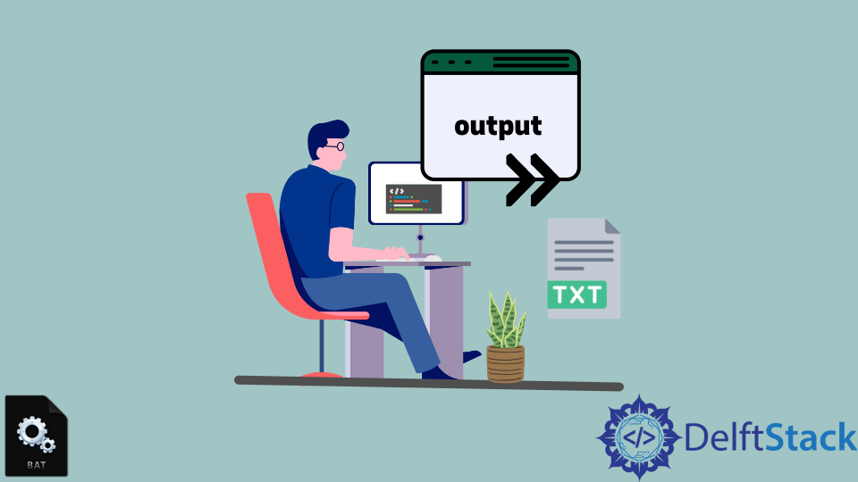 Redirect Output to a Text File From Within a Batch File