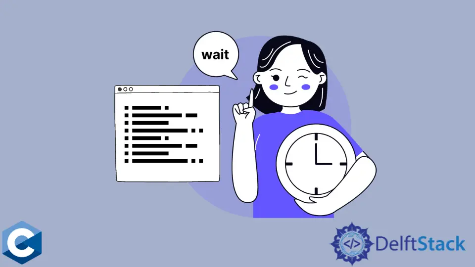 How to wait Function in C