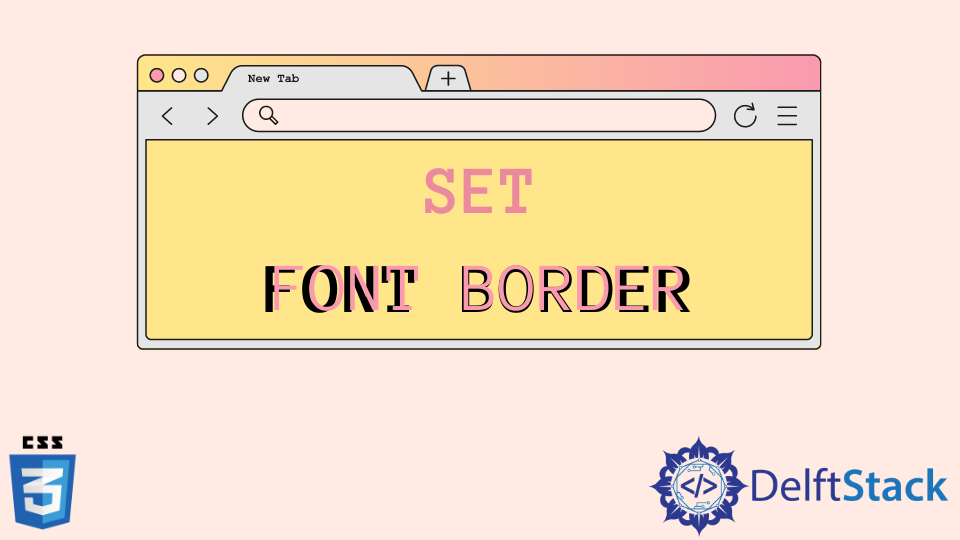 Set Font Border in CSS