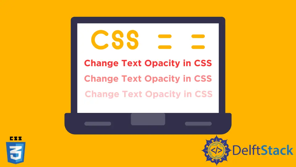 Cambiar la opacidad del texto en CSS