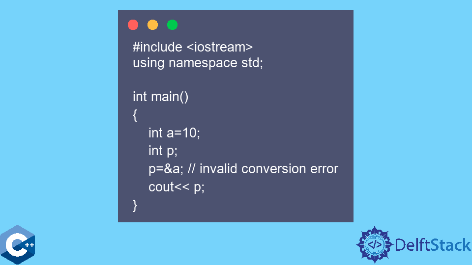 C++ Invalid Conversion of Int* to Int