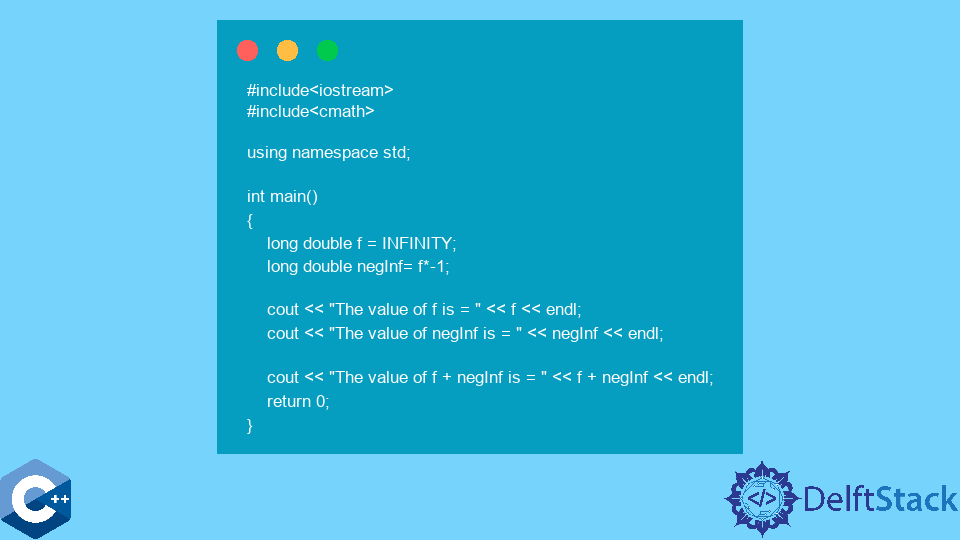 Define and Use Negative Infinity in C++ | Delft Stack