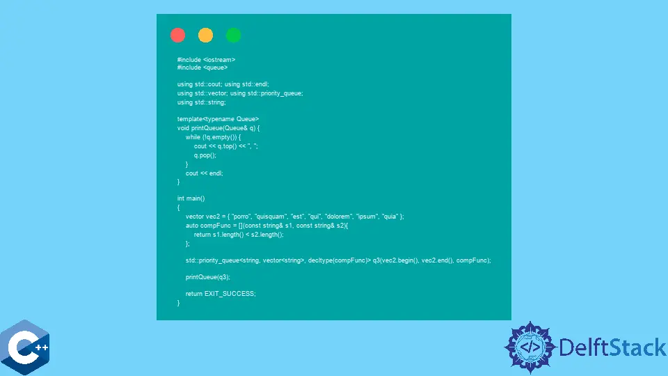 How to Use the STL Priority Queue in C++