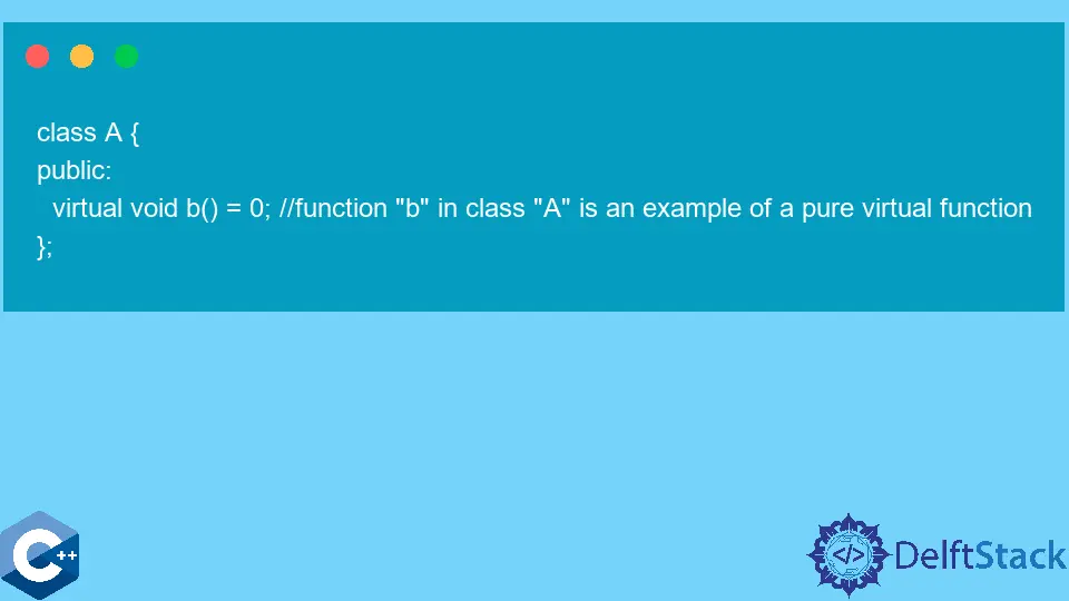 Schnittstellen mit abstrakter Klasse in C++ implementieren