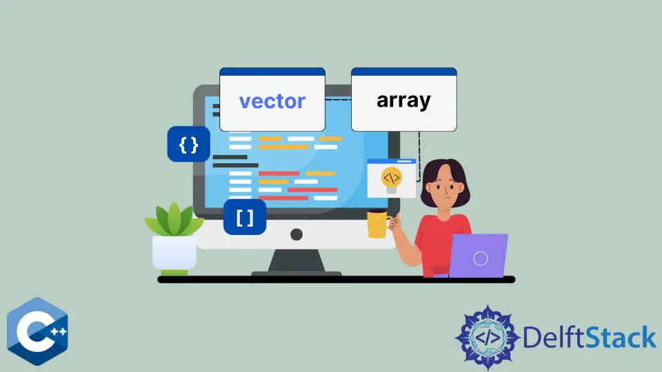 如何在 C++ 中将向量转换为数组