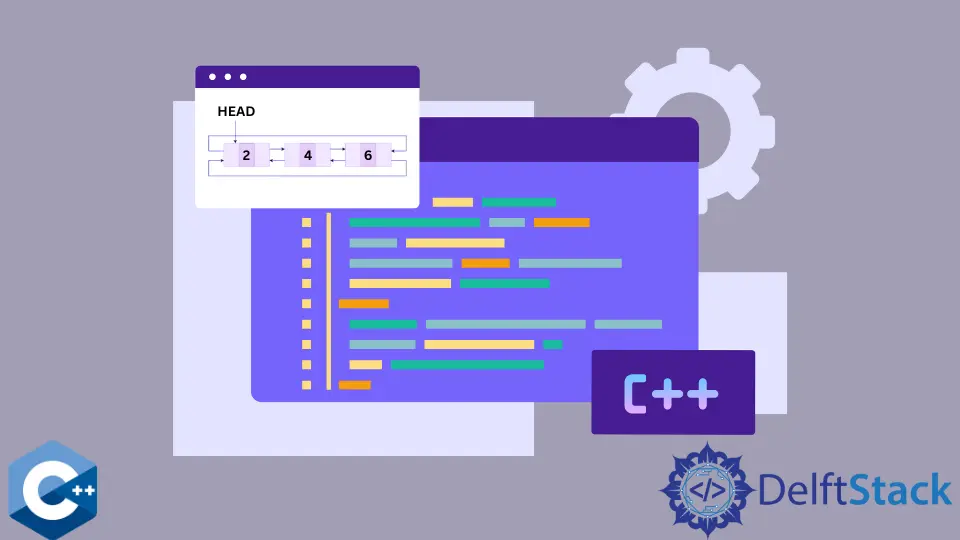 Lista circular duplamente vinculada em C++