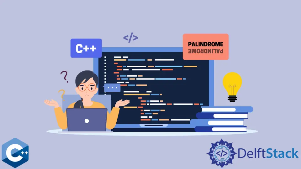 Controlla se la stringa è palindromo in C++