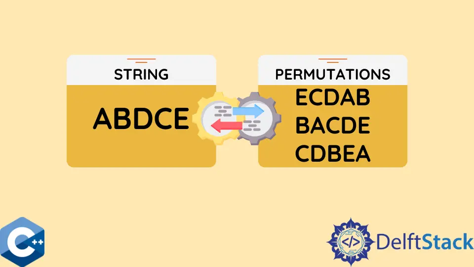 Imprimir todas las permutaciones de la cadena en C++