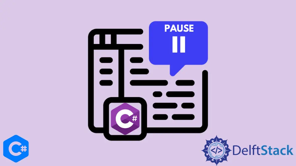 How to Pause Console in C#