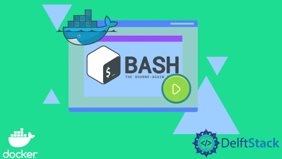 새 Docker 컨테이너에서 Bash 터미널 시작