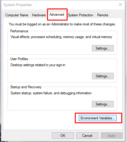 Environment Variables