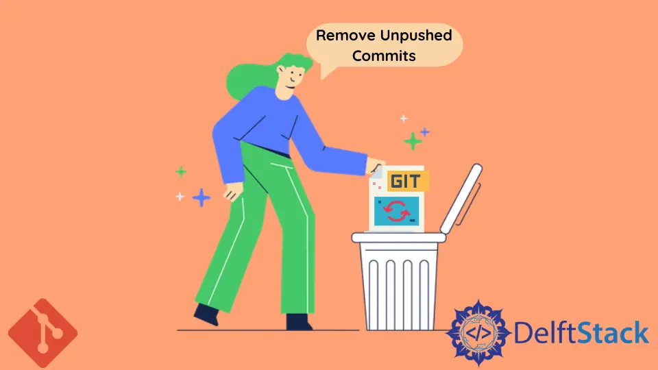 Entfernen ungepushte Commits in Git