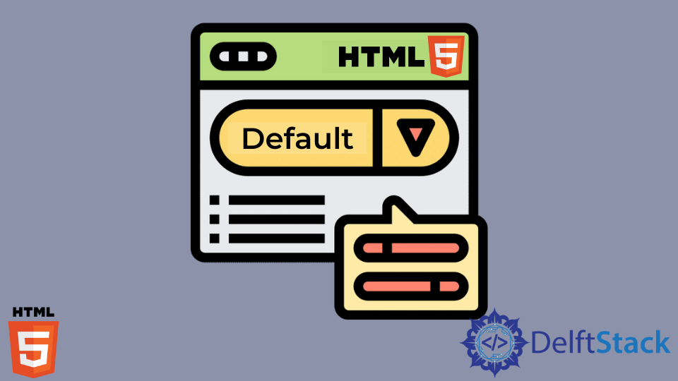Select Default Value in HTML