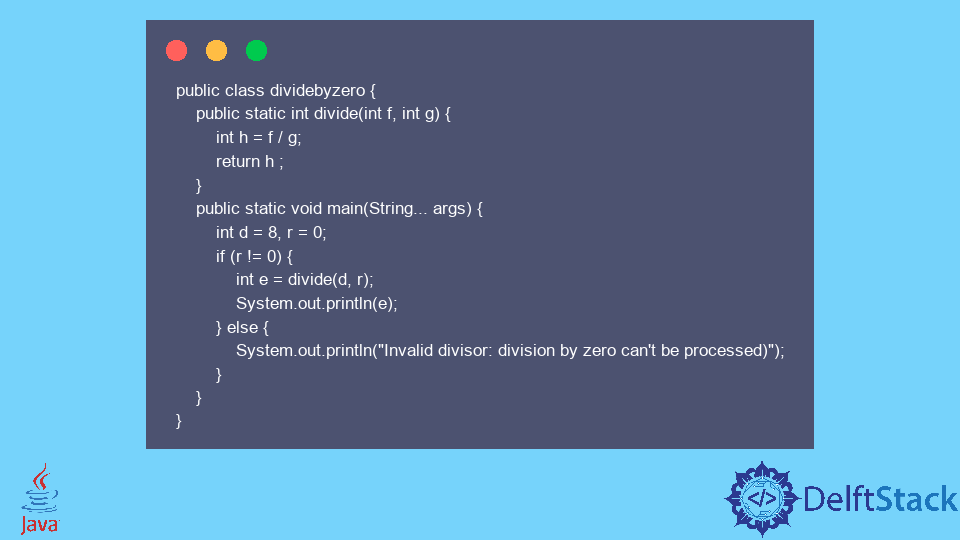 Divide by Zero Exception in Java