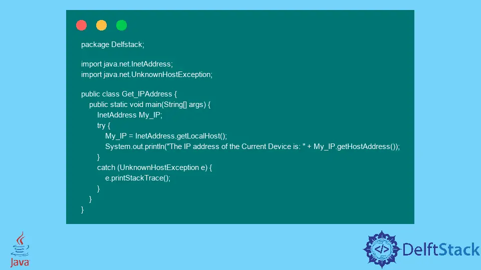 How to Get IP Address of the Current Device in Java