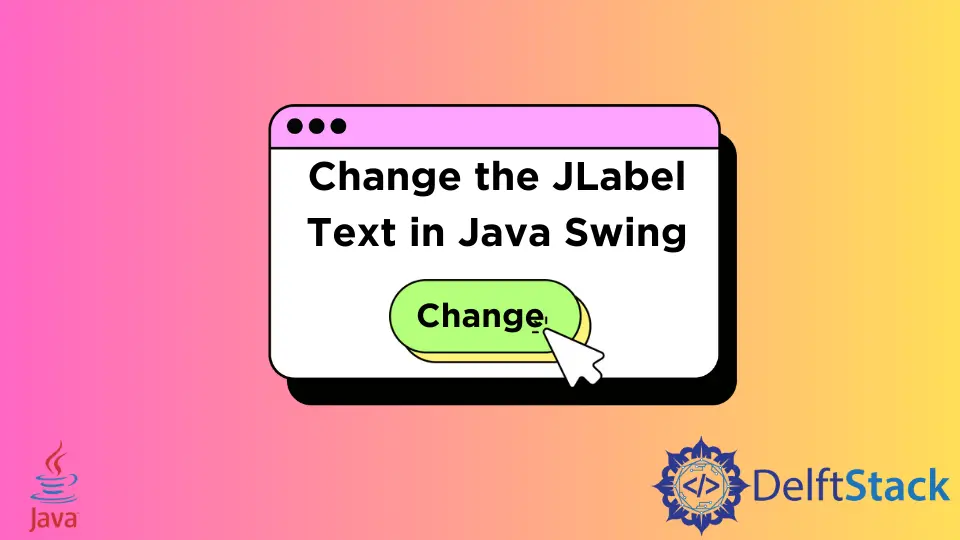 在 Java Swing 中更改 JLabel 文本