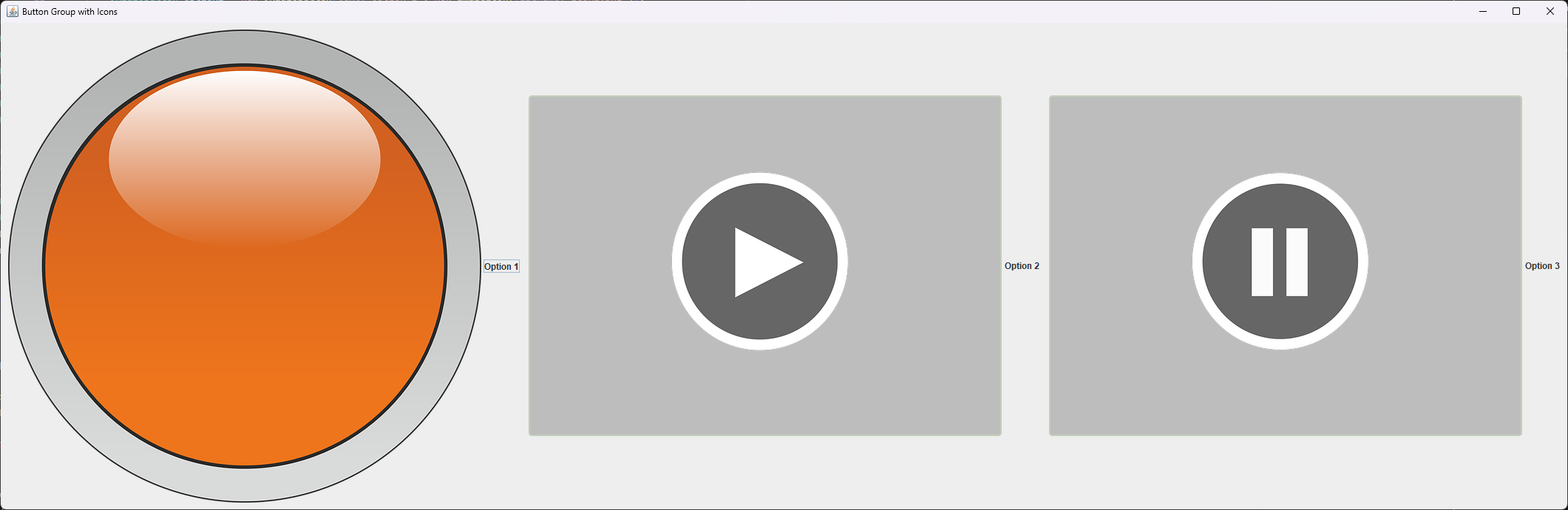 Java Button Group Button Image Icon