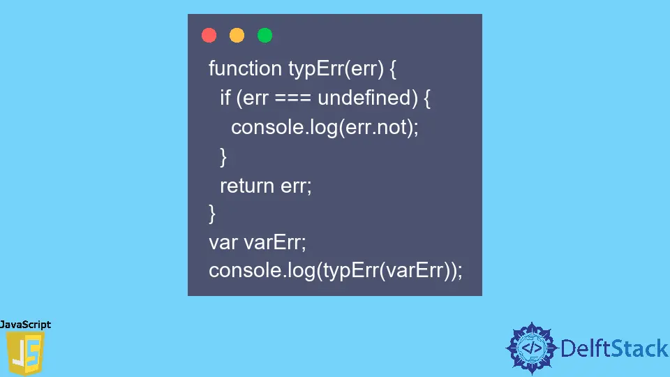 JavaScript nicht erfasster TypeError