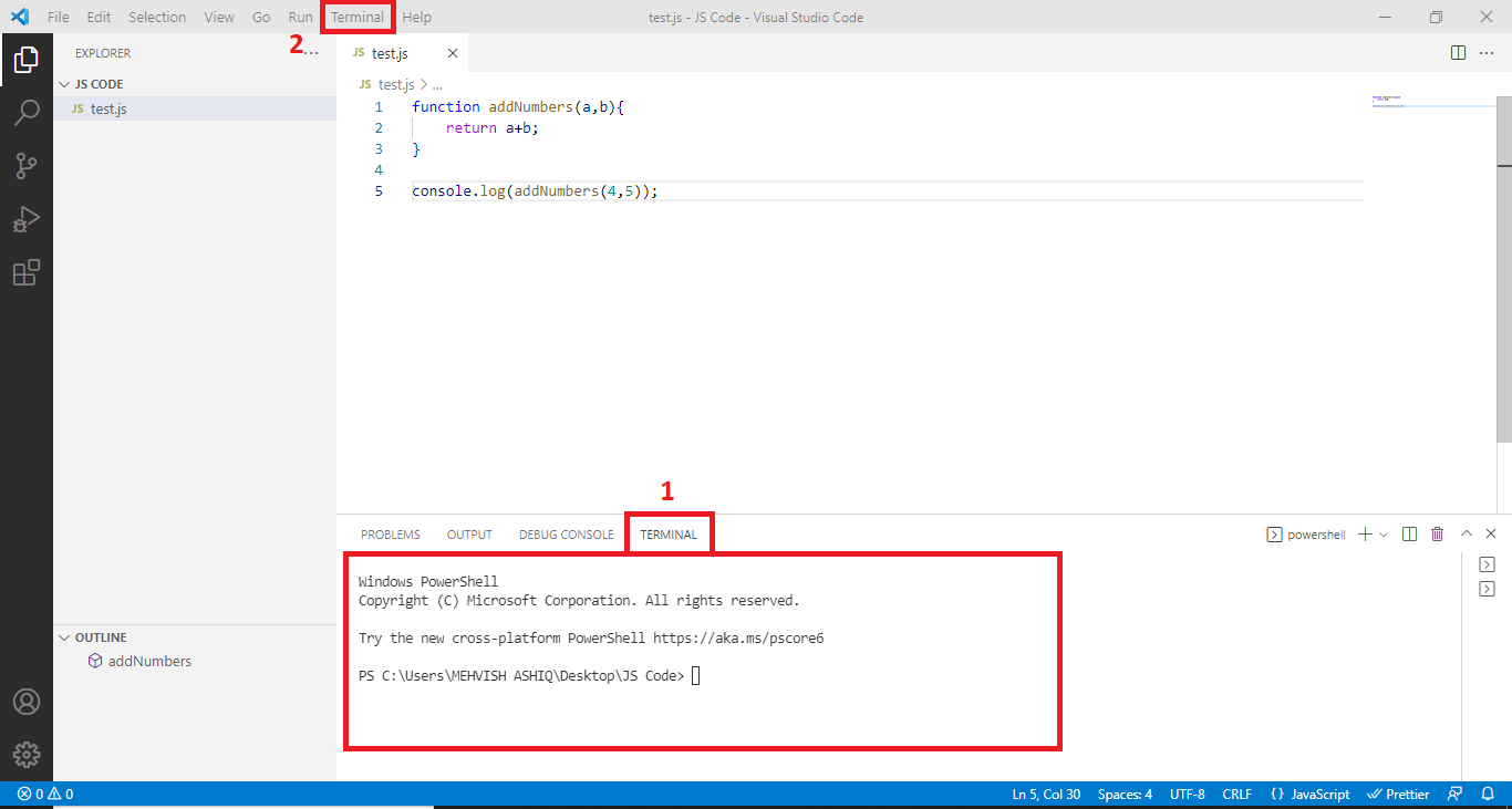 run java script code online