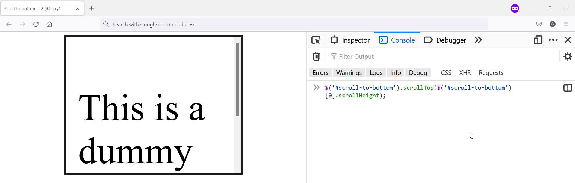 Scroll to Bottom of a Div in JavaScript Delft Stack