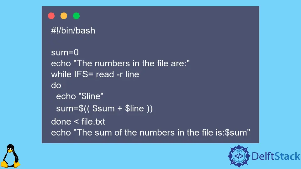 Como ler um arquivo linha por linha usando o Bash