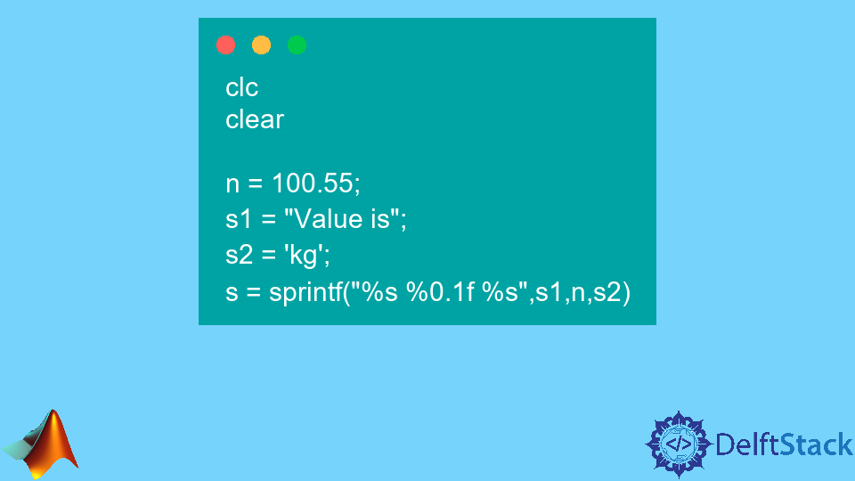 Insert Variable Into String in MATLAB