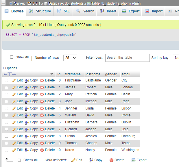 top 3 easiest ways to import excel file into mysql database - import data using phpmyadmin part 4