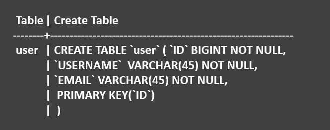 update primary key in mysql tables - table definition part five