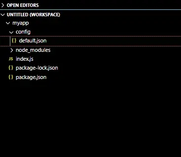 Node.js のコンフィグレーションの作成と保存