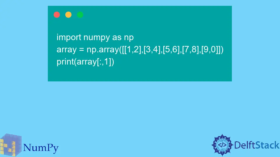 Spalte des NumPy-Arrays abrufen