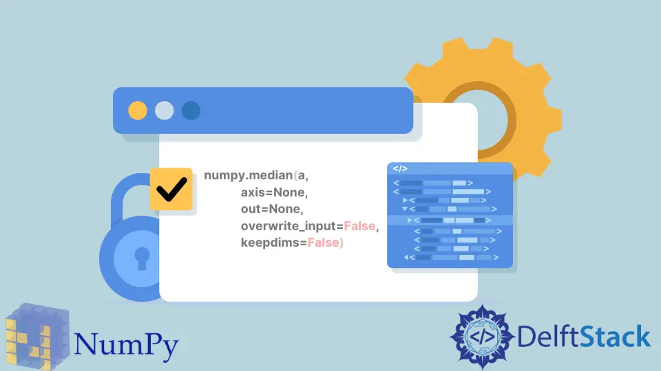 NumPy numpy.median() 函式