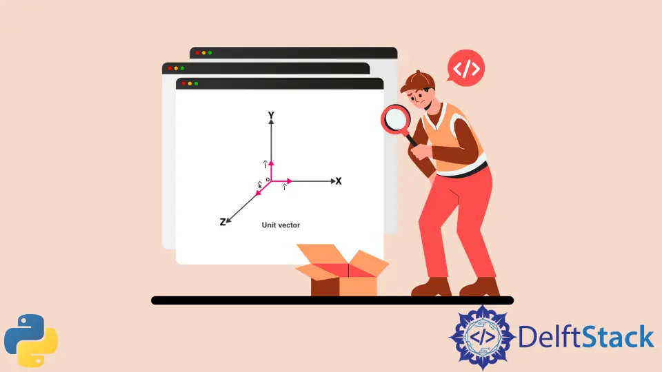 Vector de unidad NumPy