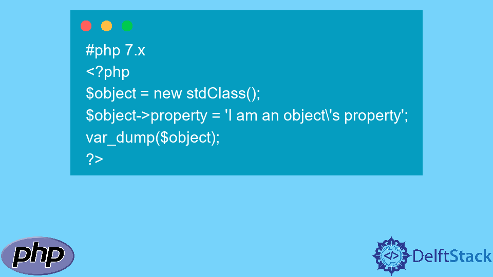 Создать объект без класса в PHP