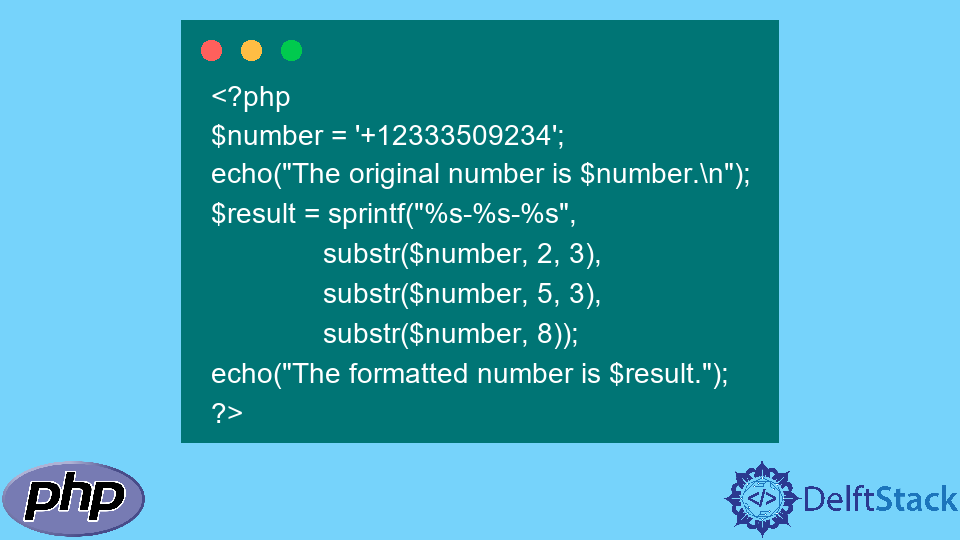 Format Phone Numbers in PHP