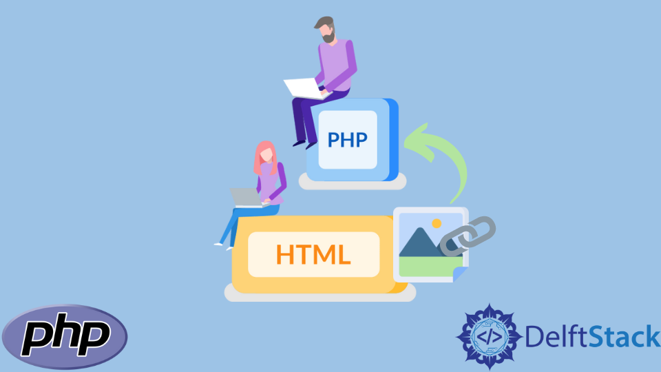 Using HTML Image Tag Inside PHP