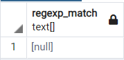 Use regexp_match to Find Match 2