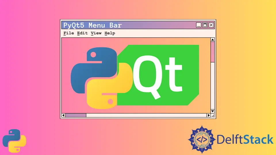 PyQt5 教程 - 菜单栏