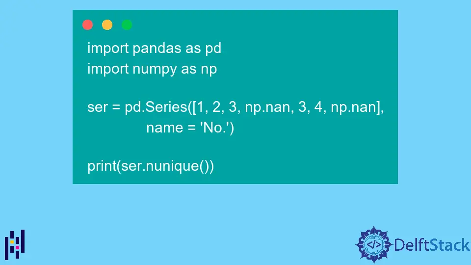 Pandas Series.nunique() 函式