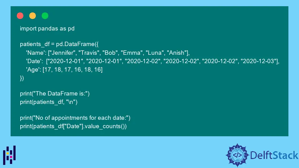 Pandas DataFrame 的唯一值計數