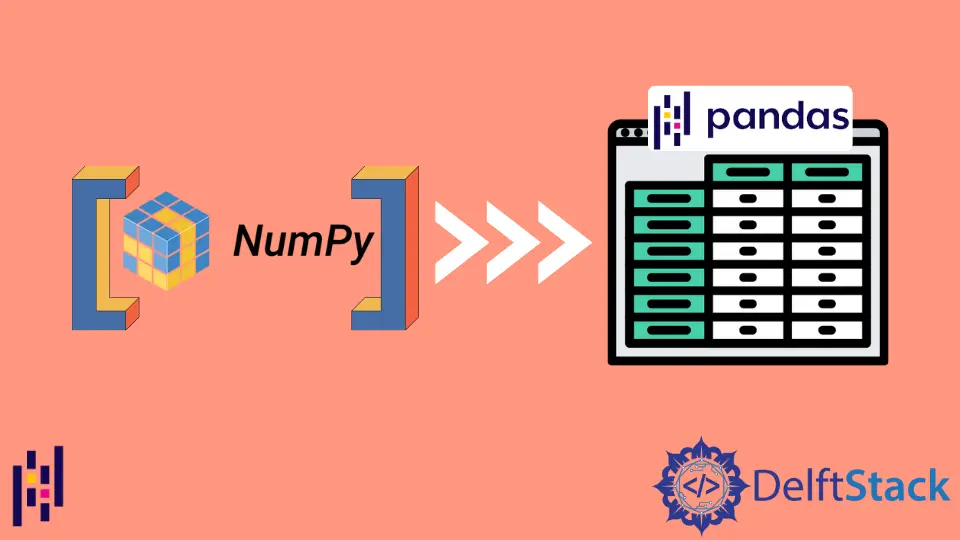 NumPy 배열을 Pandas DataFrame으로 변환