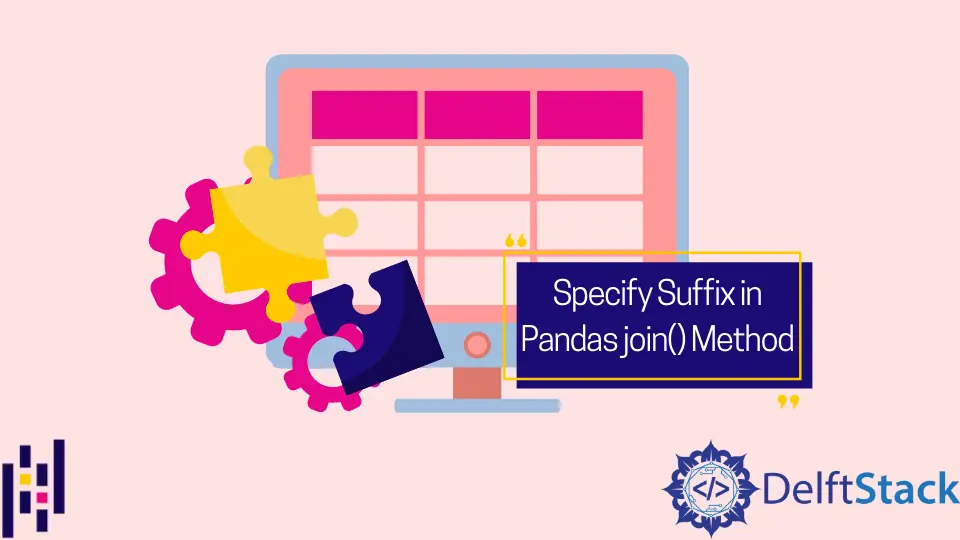 Especificar el sufijo en el método join de Pandas