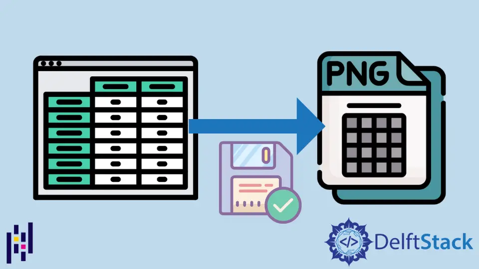 Guarde la tabla del marco de datos de Pandas como PNG