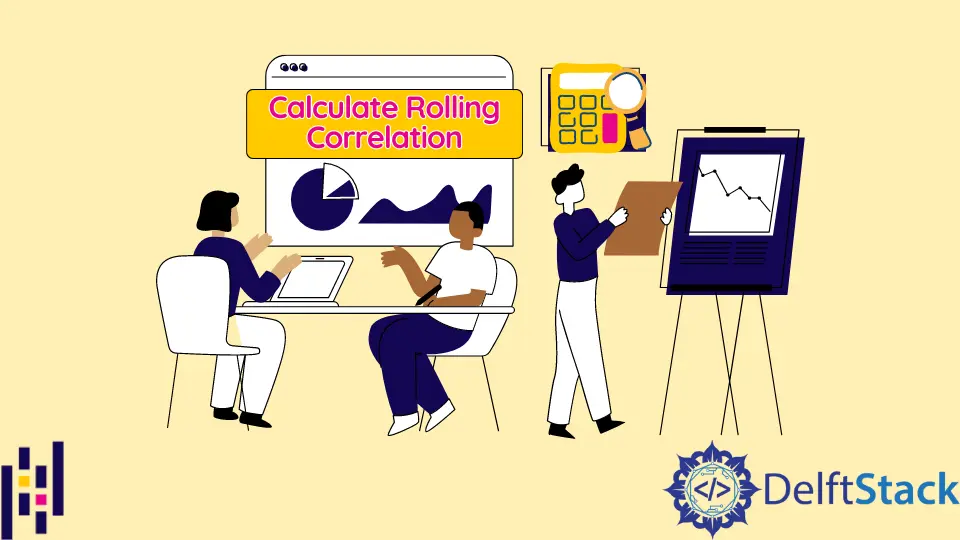 How to Calculate Rolling Correlation in Pandas