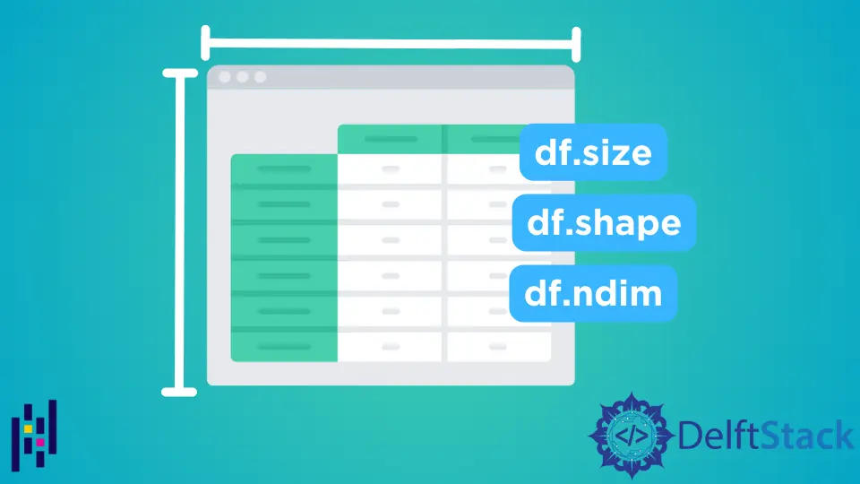 Pandas DataFrame 尺寸 D栈 Delft Stack