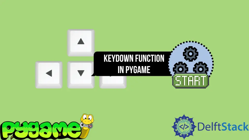 KEYDOWN-Funktion in Pygame