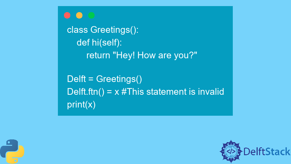 Fix the SyntaxError: Can't Assign to Function Call in Python