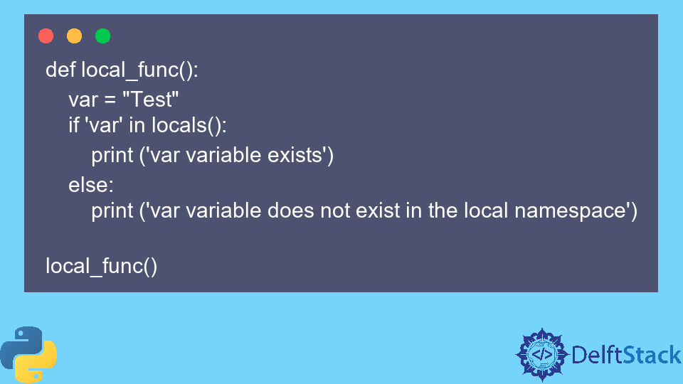 Check If A Variable Exists In Python | Delft Stack