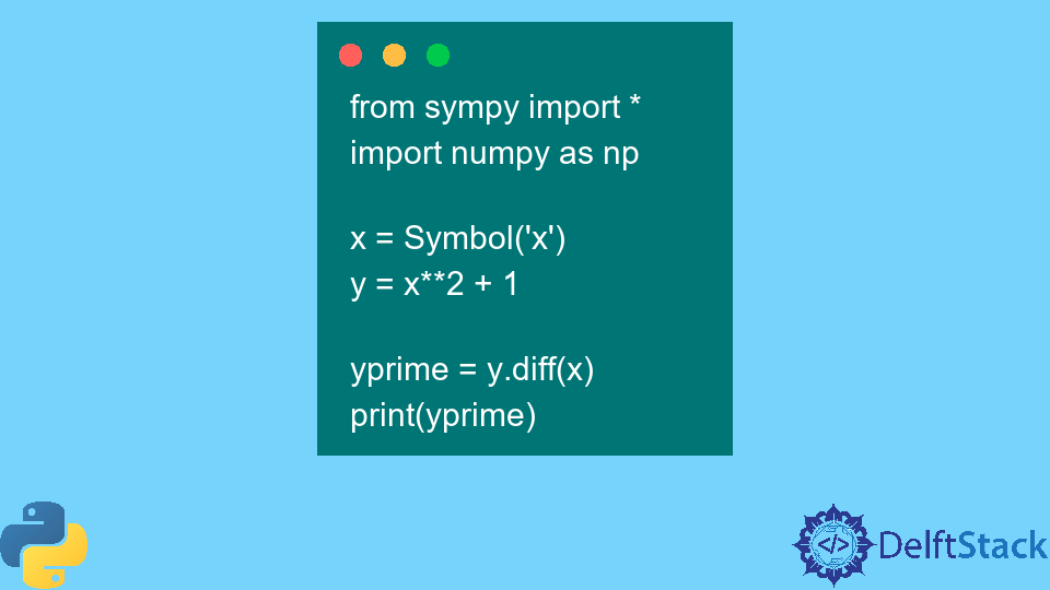 Вычислить производную в Python